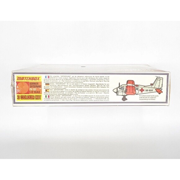 Vintage MATCHBOX PK-107 German Dornier SKYSERVANT Kit 1/72 Scale 1973 SEALED - Picture 2 of 8